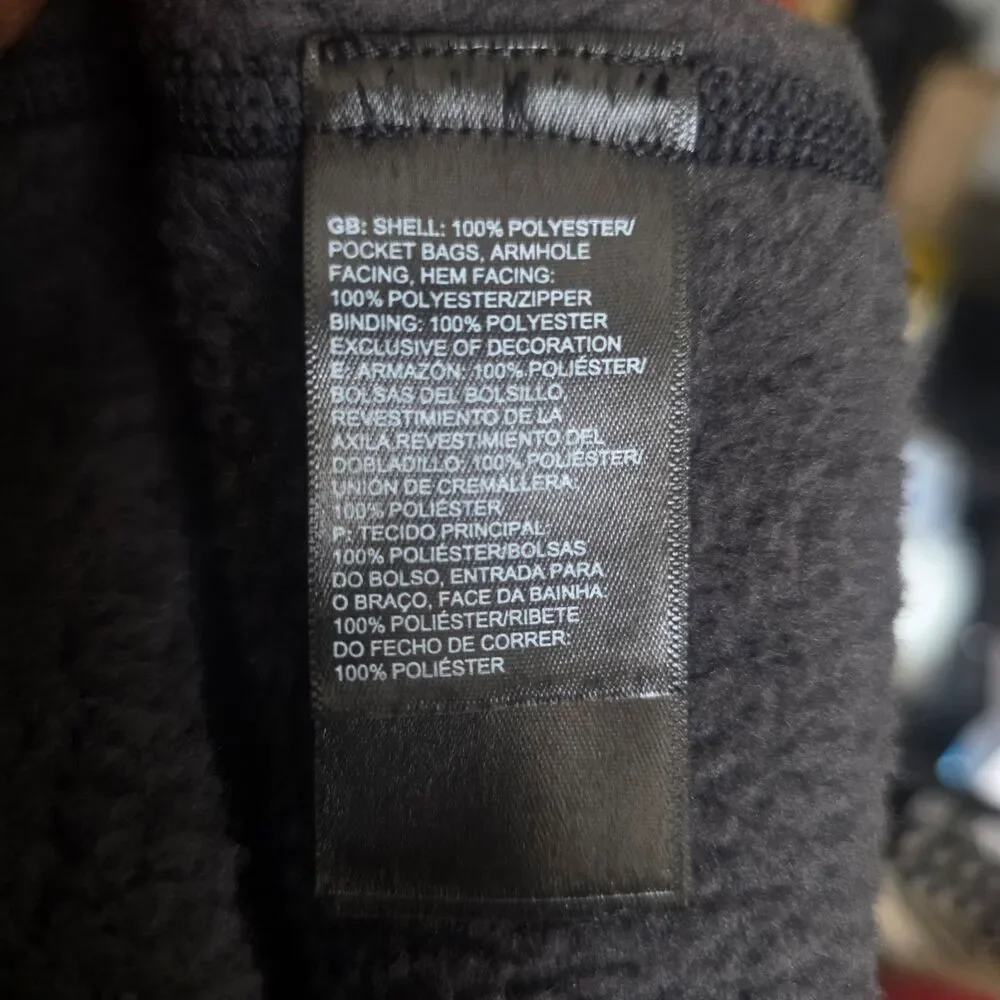 The North Face Gordon Lyons Fleece Vest Dark Charcoal Grey Men's XXL